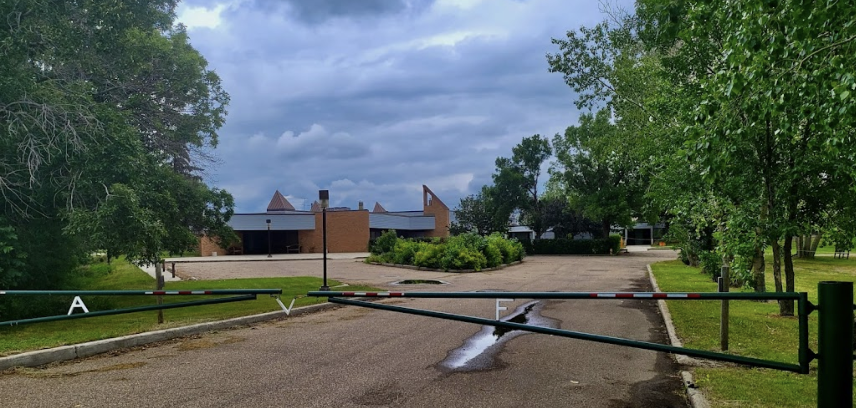 Alberta Vipassana Foundation, gate to the meditation facility.